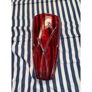 Stunning 8.5” Tall Ruby Red Vase FTD